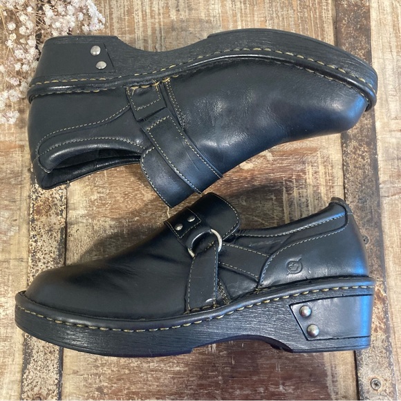 Born Women's Cora Slip On Black Clogs 8 M - Picture 7 of 15